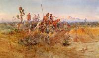 Charles Marion Russell - Navajo Trackers